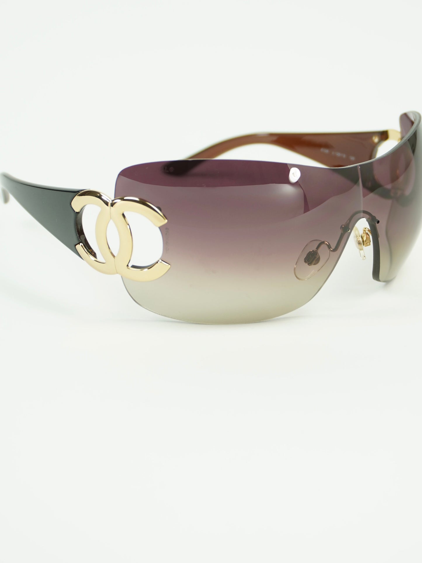 CHANEL RIMLESS CC LOGO SUNGLASSES