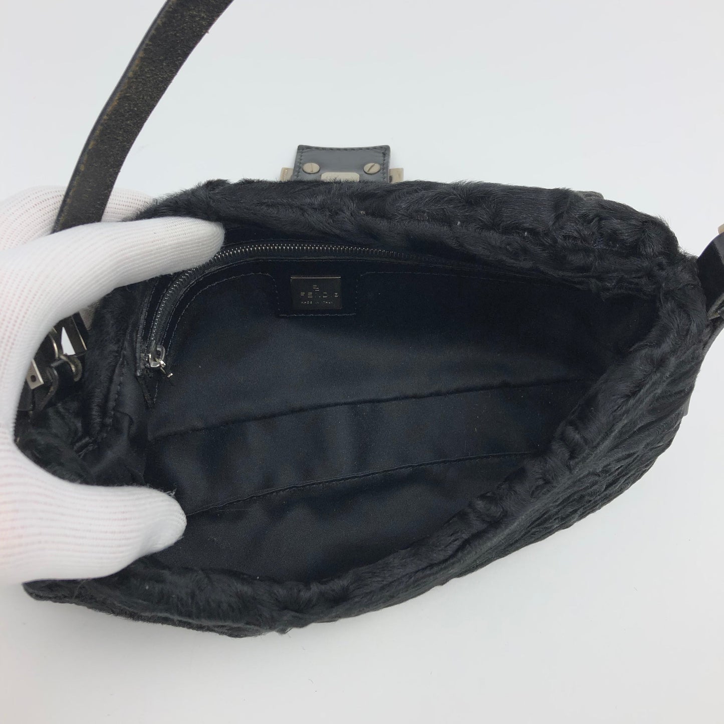 FENDI PERSIAN LAMB FUR BAGUETTE