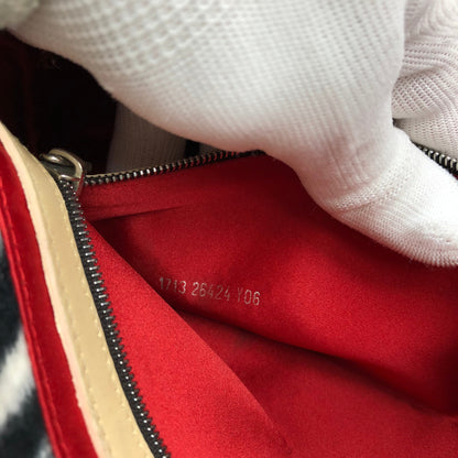 FENDI FLUFFY ZEBRA BAGUETTE SHOULDER BAG