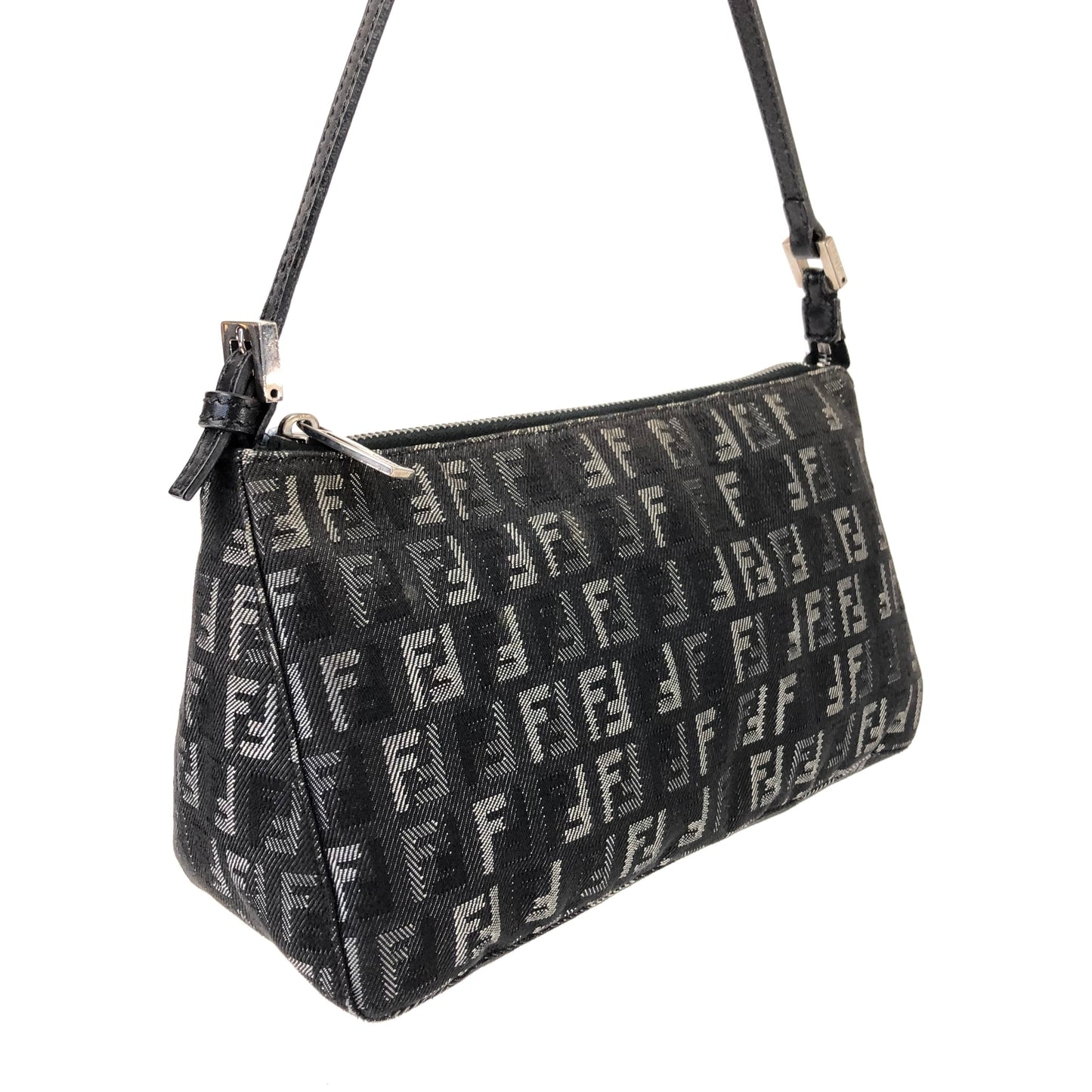 FENDI DENIM ZUCCA SHOULDER BAG