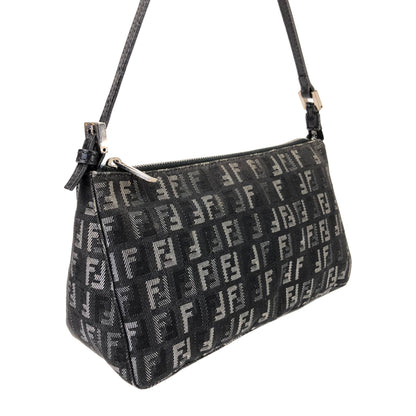 FENDI DENIM ZUCCA SHOULDER BAG
