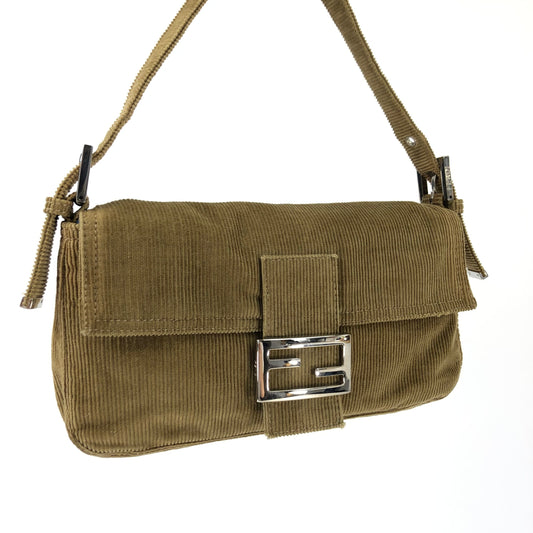 FENDI CORDUROY BAGUETTE BAG