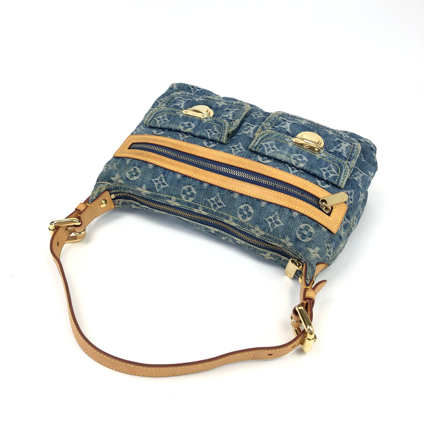 LOUIS VUITTON BAGGY PM DENIM SHOULDER BAG