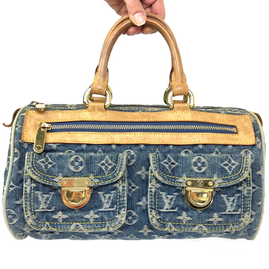 LOUIS VUITTON NEO SPEEDY DENIM BAG