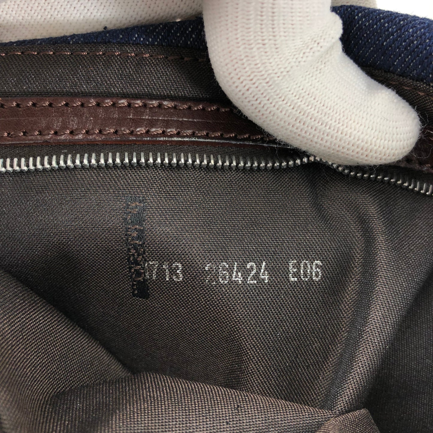 FENDI DENIM BAGUETTE BAG