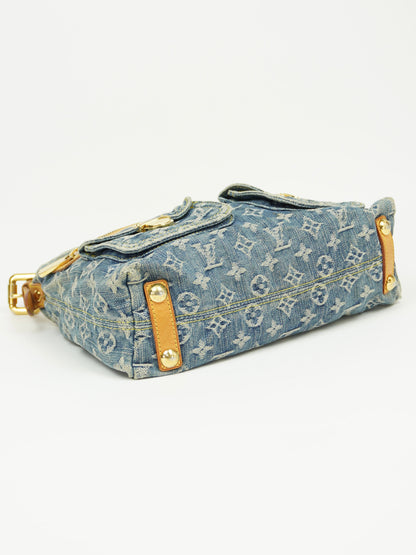 LOUIS VUITTON BAGGY PM DENIM SHOULDER BAG