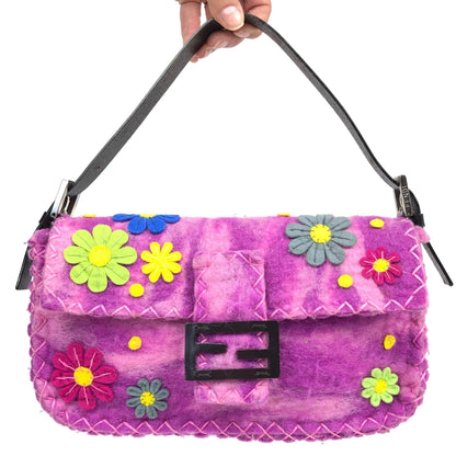 FENDI FELT BAGUETTE BAG