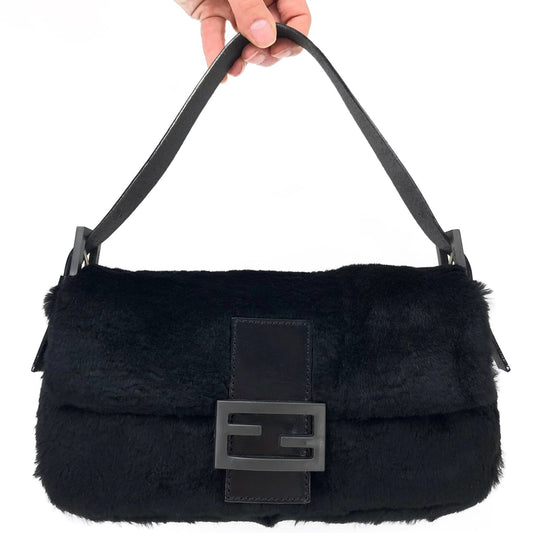 FENDI MINK FUR BAGUETTE BAG