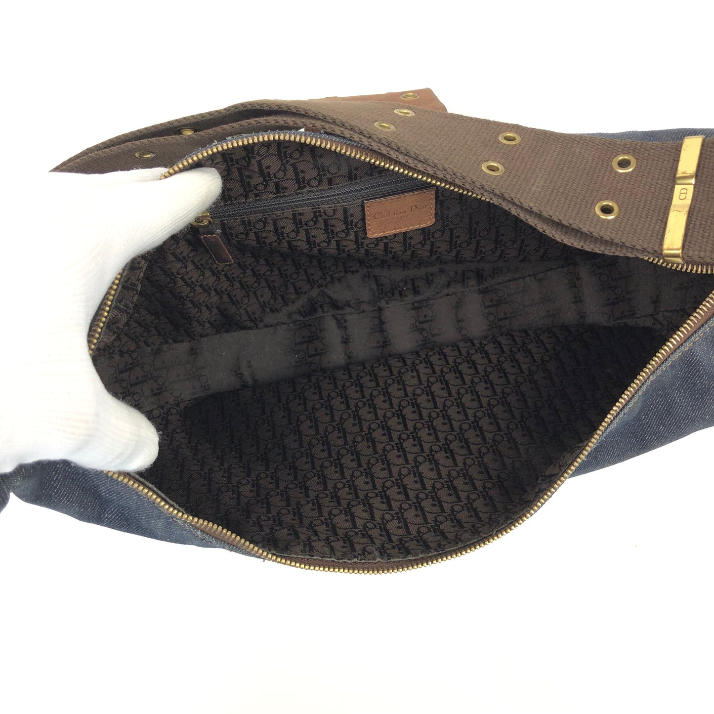 CHRISTIAN DIOR CRESCENT SHOULDER/CROSSBODY BAG