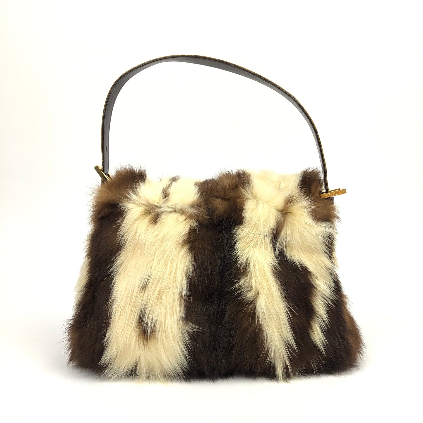 FENDI FUR MAMA BAGUETTE BAG