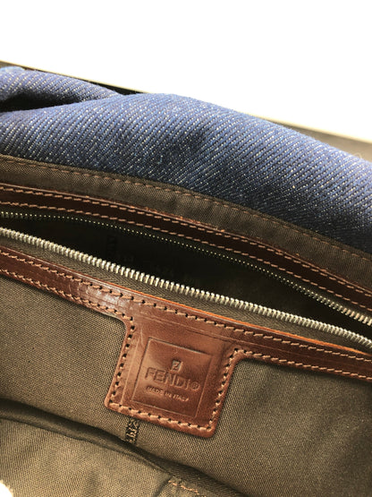 FENDI DENIM BAGUETTE BAG