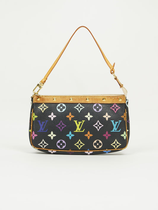 LOUIS VUITTON MULTICOLOR TAKASHI MURAKAMI POCHETTE BAG