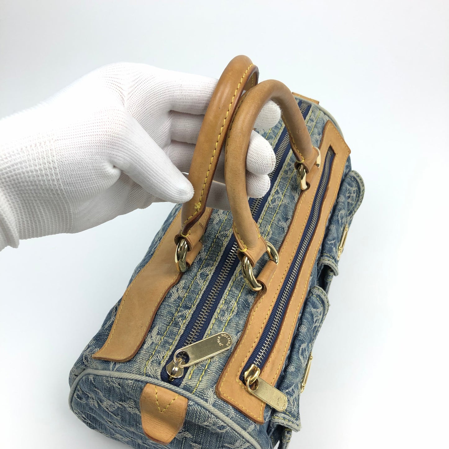 LOUIS VUITTON NEO SPEEDY DENIM BAG