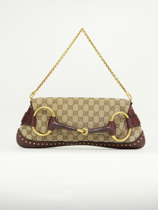 GUCCI TOM FORD STUDDED HORSEBIT BAG