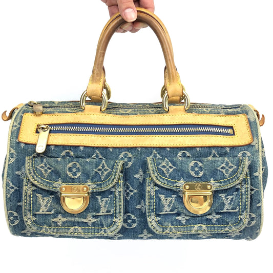 LOUIS VUITTON NEO SPEEDY DENIM BAG