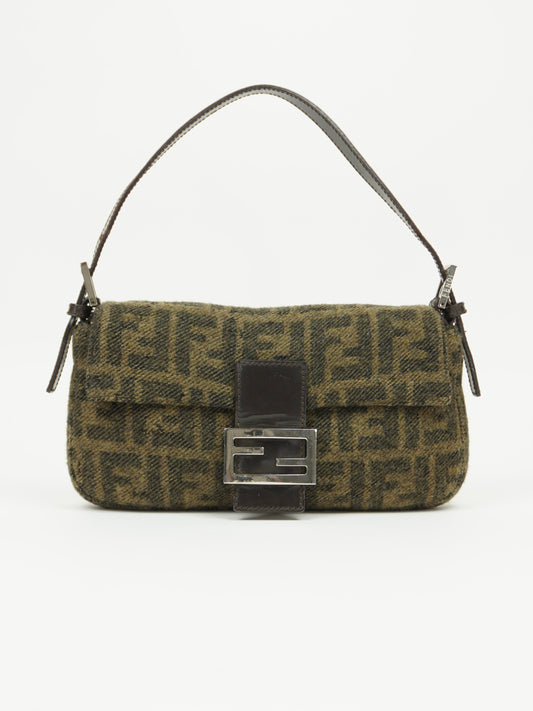 FENDI CASHMERE WOOL BAGUETTE