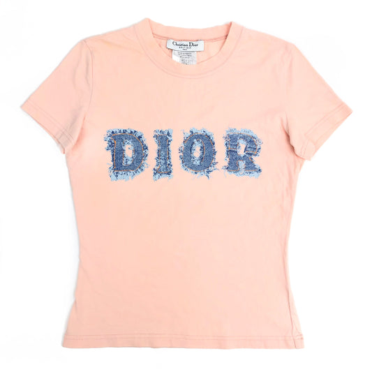 CHRISTIAN DIOR DENIM PRINT T-SHIRT