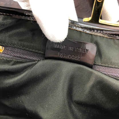 CHRISTIAN DIOR WATER COLOUR DOUBLE SADDLE BAG