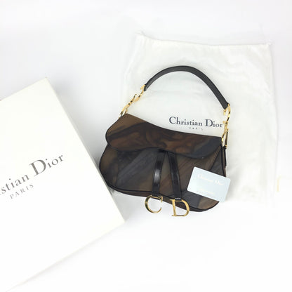 CHRISTIAN DIOR WATER COLOUR DOUBLE SADDLE BAG
