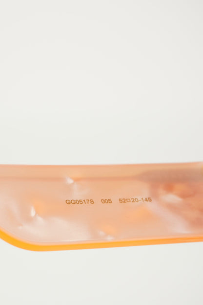 GUCCI ORANGE SUNGLASSES