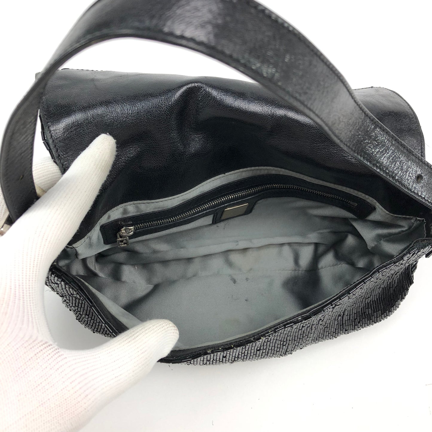 FENDI BEADED BAGUETTE BAG