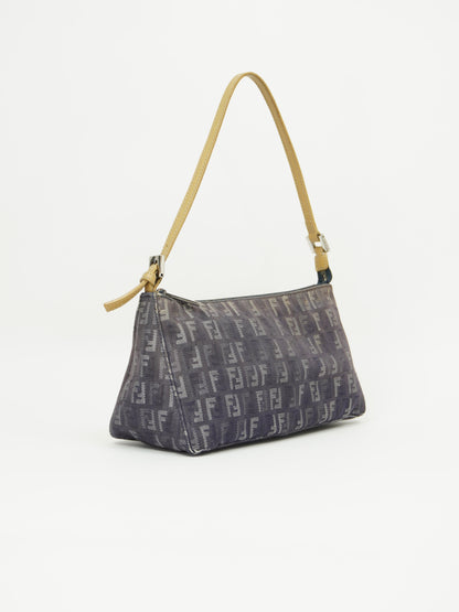 FENDI DENIM ZUCCA SHOULDER BAG