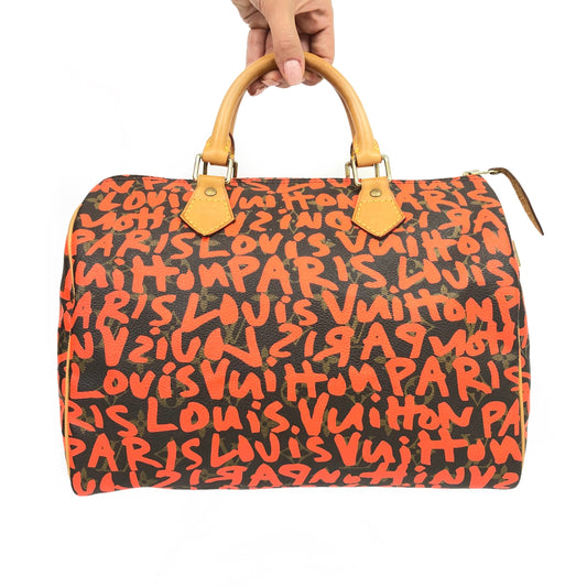LOUIS VUITTON STEPHEN SPROUSE GRAFFITI SPEEDY 30 BAG