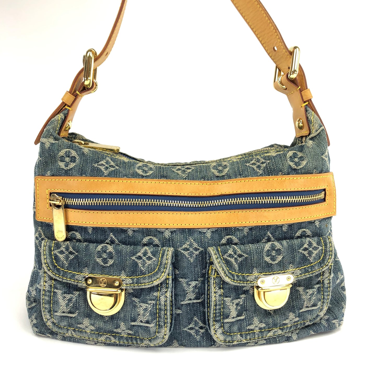 LOUIS VUITTON BAGGY PM DENIM SHOULDER BAG