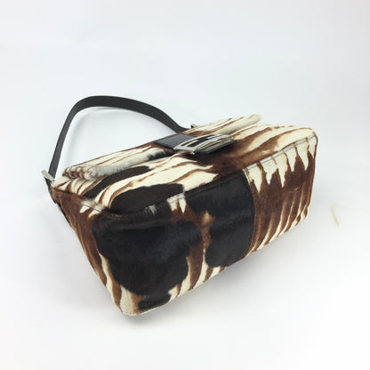 FENDI CALF HAIR MAMA BAGUETTE BAG