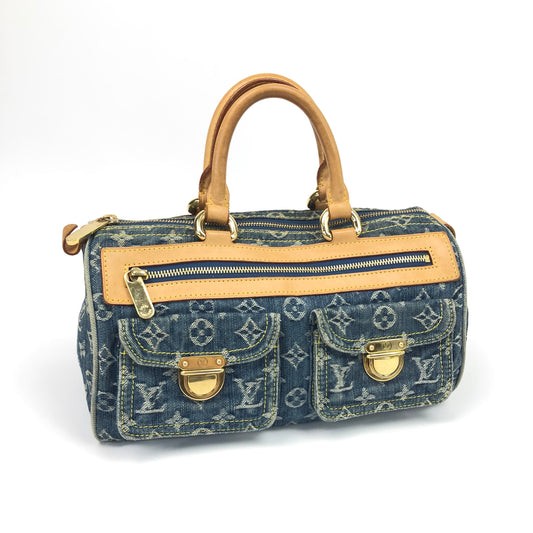 LOUIS VUITTON NEO SPEEDY DENIM BAG