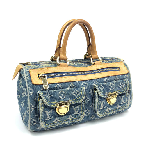 LOUIS VUITTON NEO SPEEDY DENIM BAG