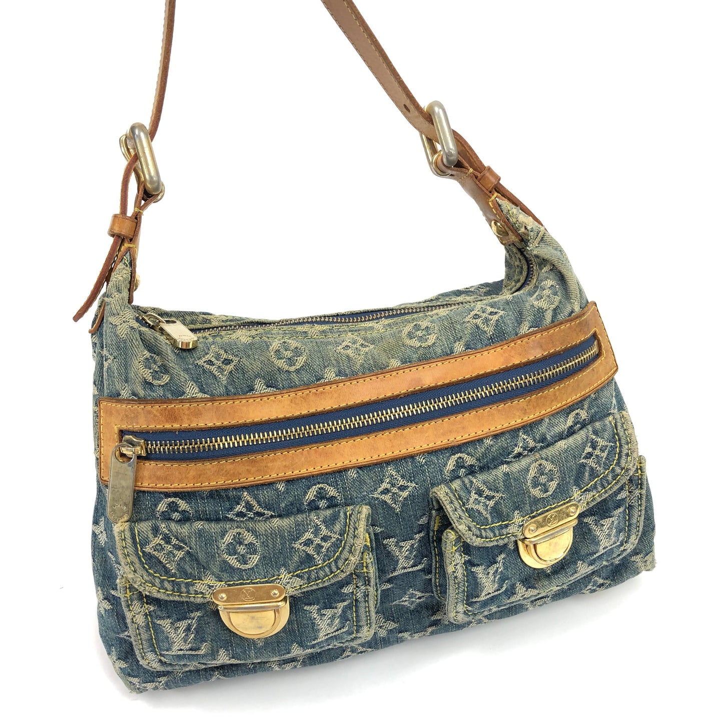 LOUIS VUITTON BAGGY PM DENIM SHOULDER BAG