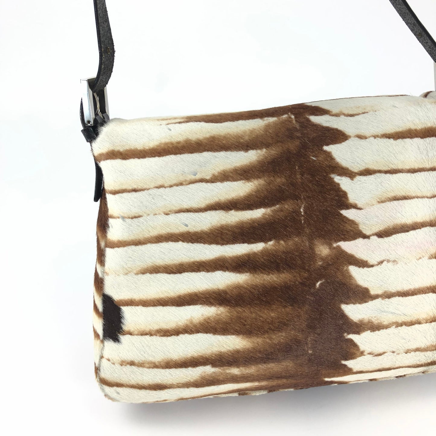 FENDI CALF HAIR MAMA BAGUETTE BAG