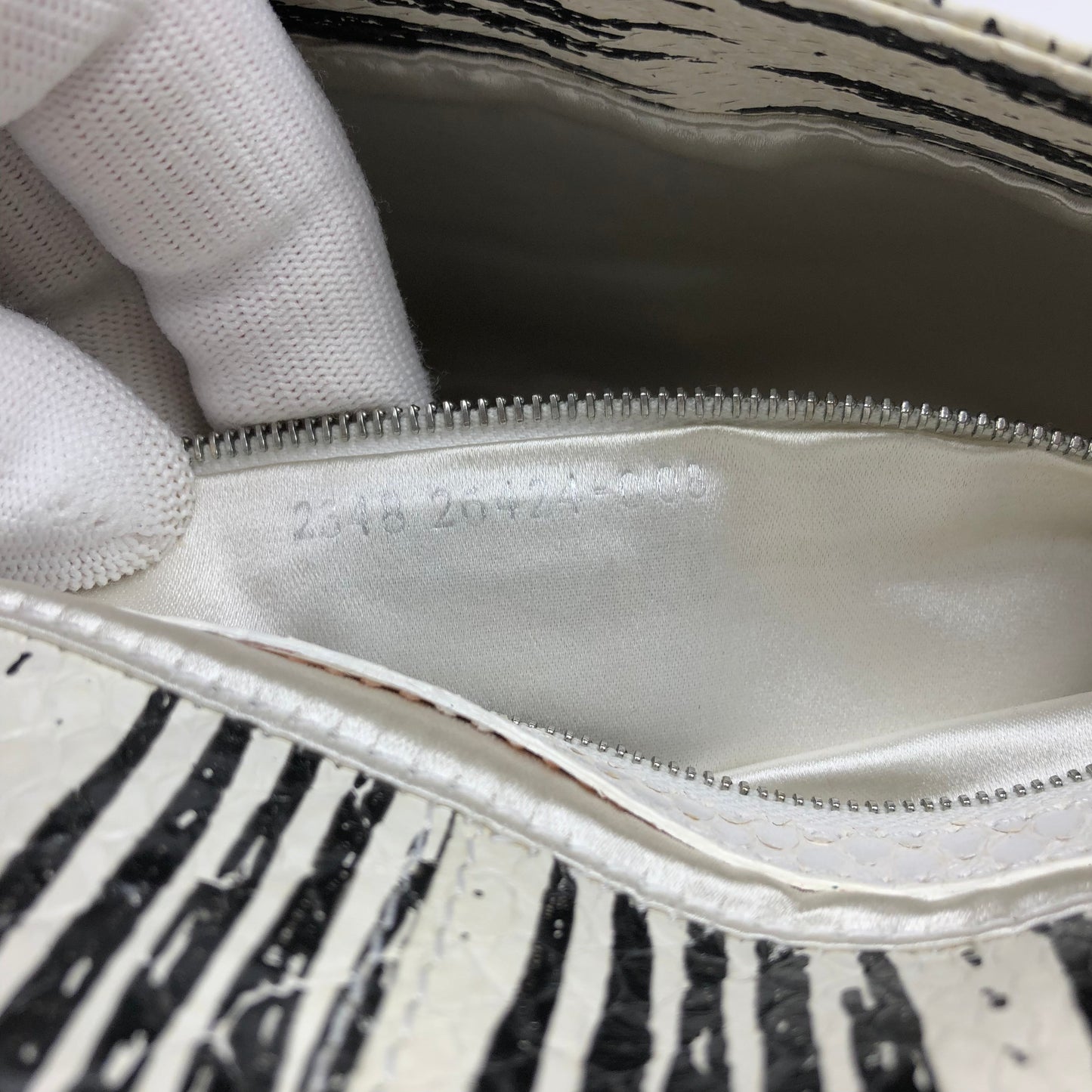 FENDI PYTHON SNAKESKIN BAGUETTE SHOULDER BAG