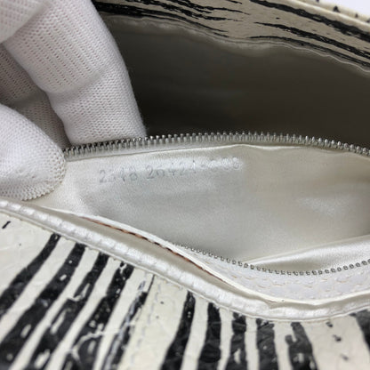 FENDI PYTHON SNAKESKIN BAGUETTE SHOULDER BAG