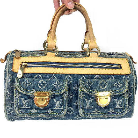 LOUIS VUITTON NEO SPEEDY DENIM BAG