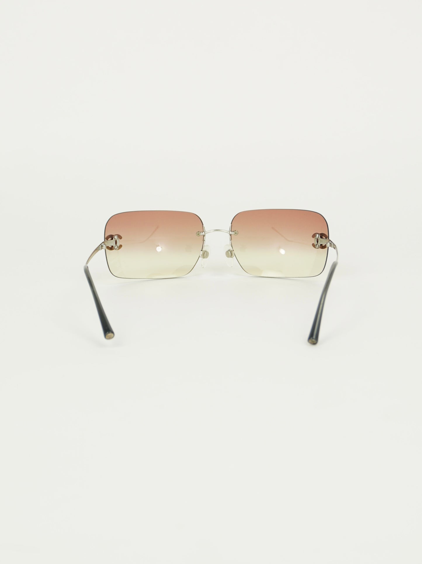 CHANEL RIMLESS RHINESTONE SUNGLASSES