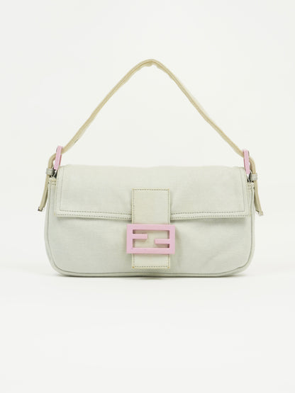 FENDI BAGUETTE WITH PINK HARDWARE