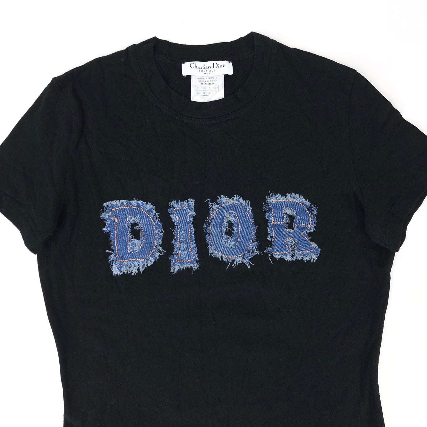 CHRISTIAN DIOR DENIM PRINT T-SHIRT