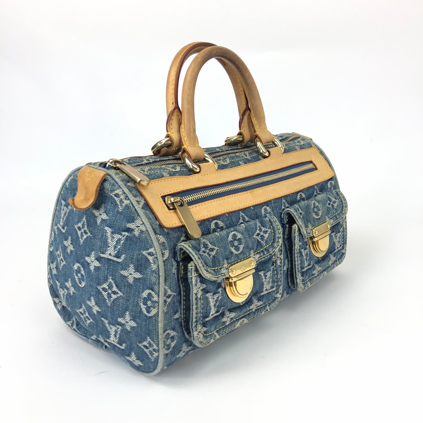 LOUIS VUITTON NEO SPEEDY DENIM BAG