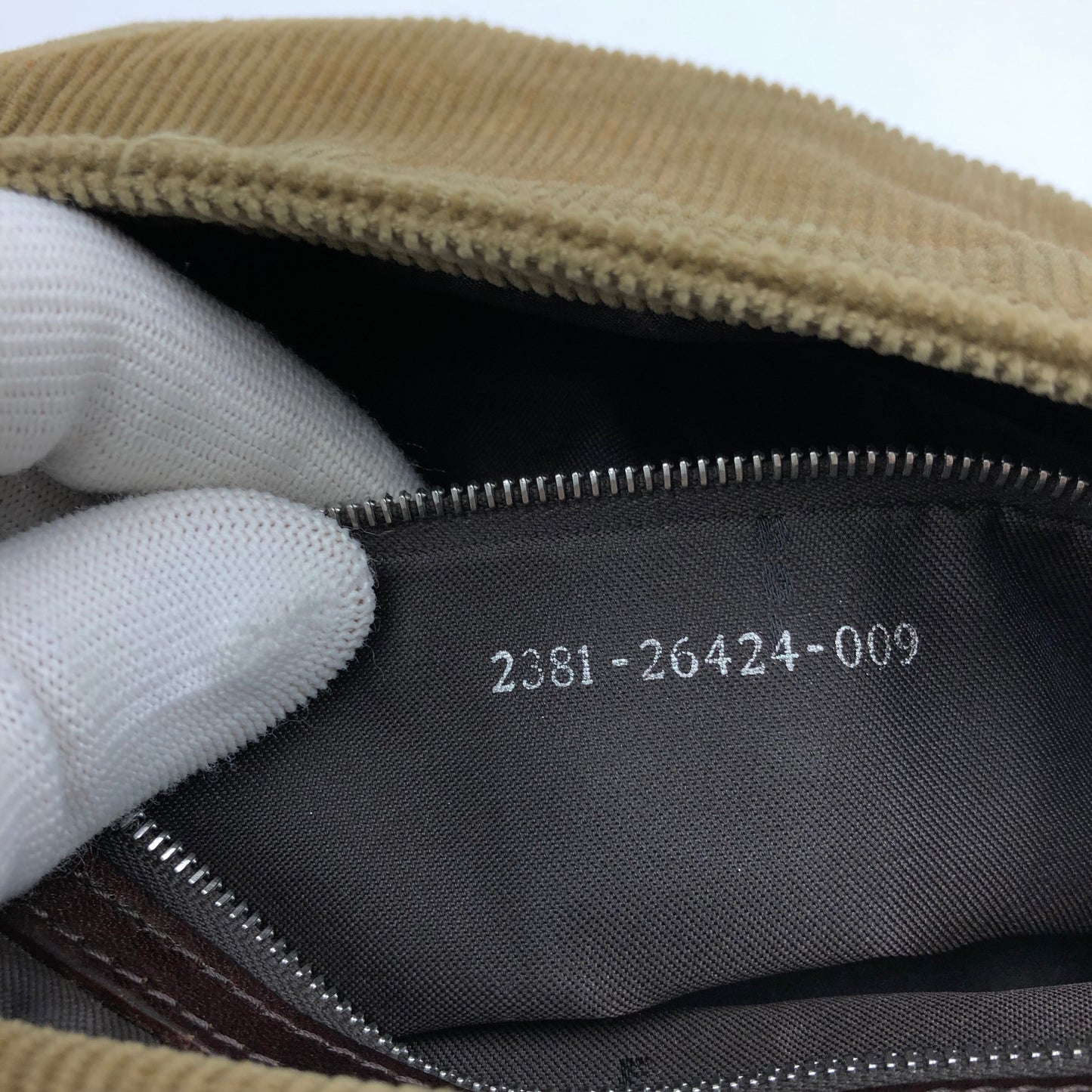FENDI CORDUROY BAGUETTE BAG