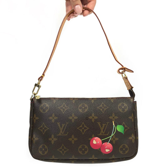 LOUIS VUITTON CHERRY TAKASHI MURAKAMI POCHETTE BAG