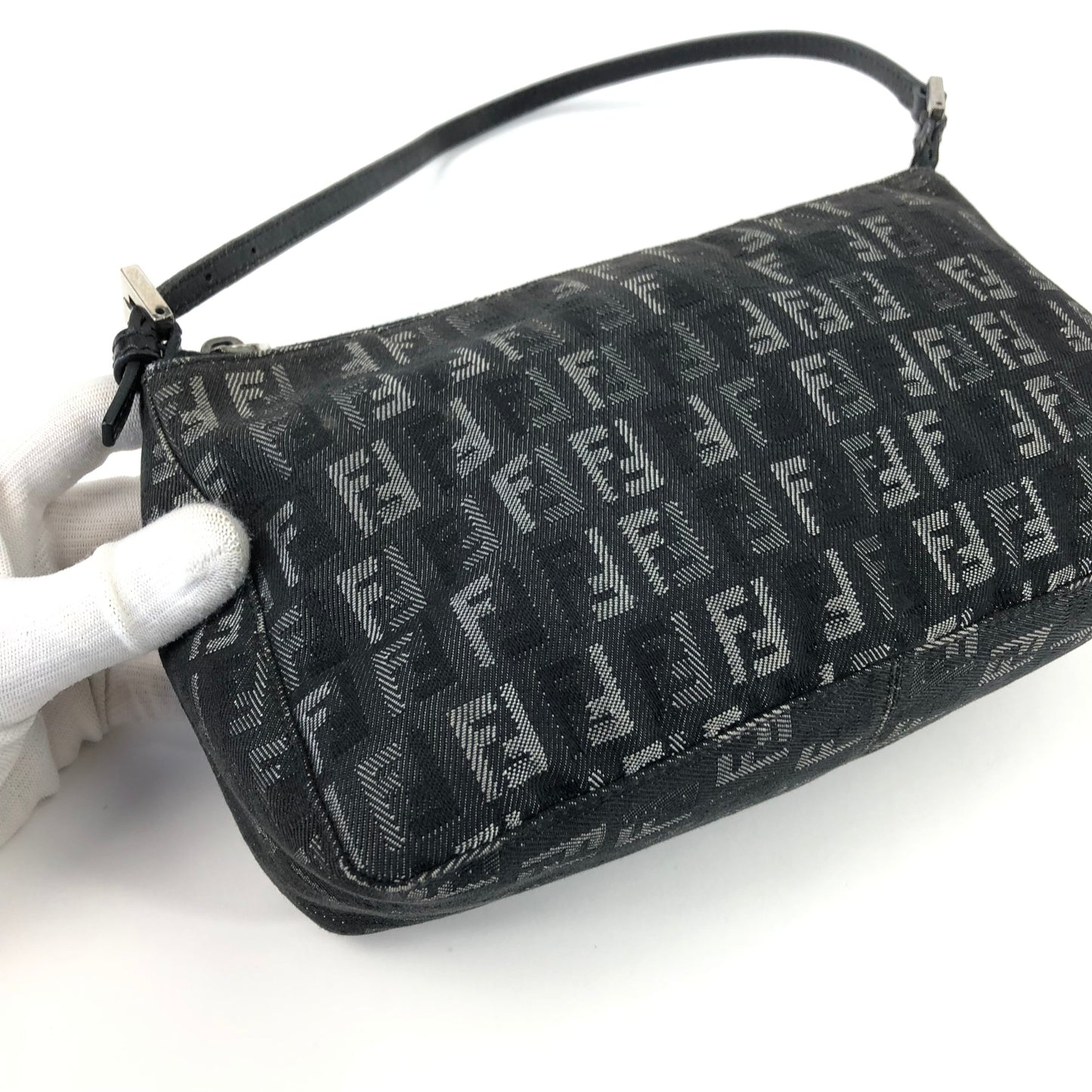 FENDI DENIM ZUCCA SHOULDER BAG