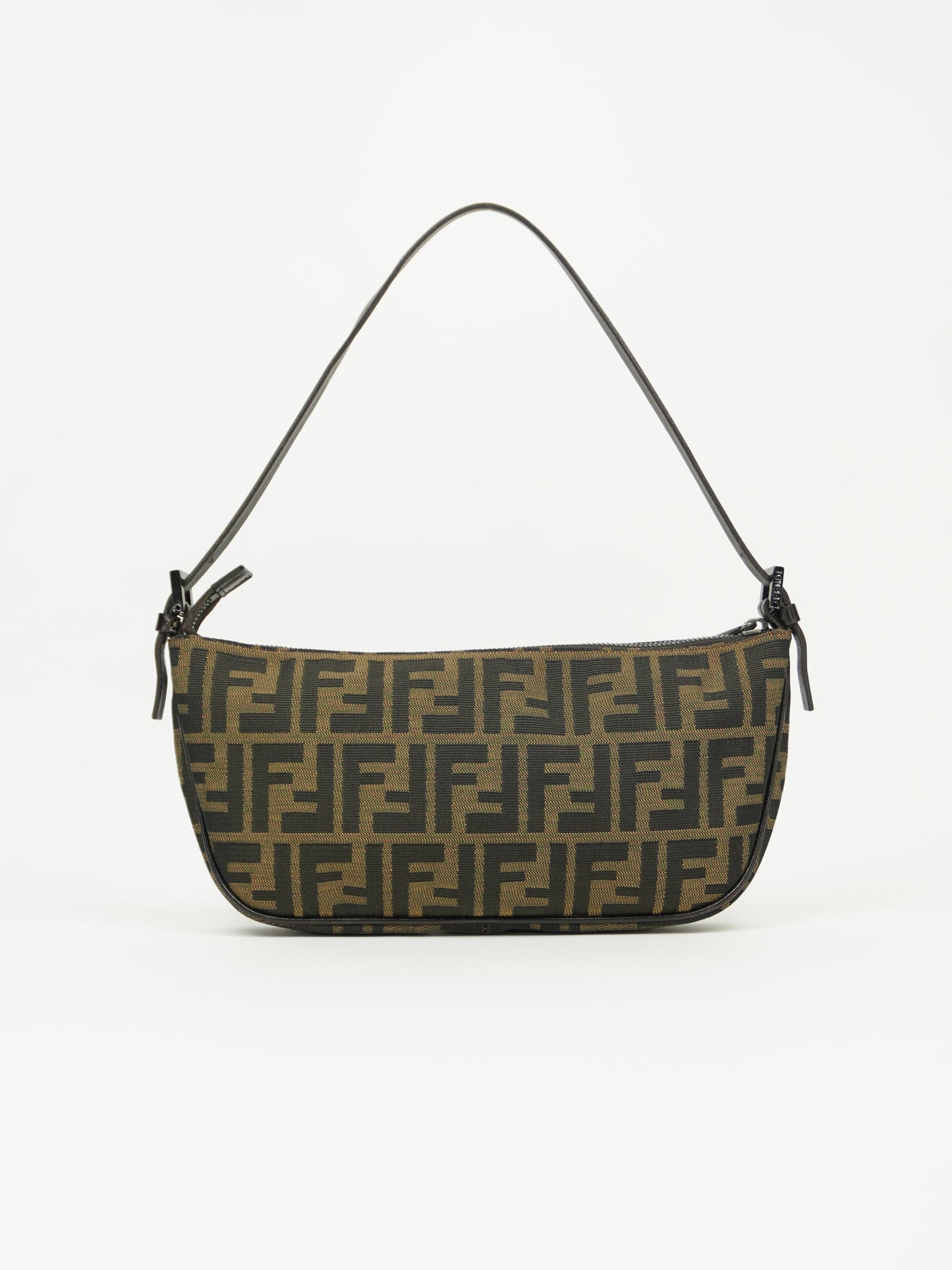 FENDI ZUCCA CRESCENT SHOULDER BAG
