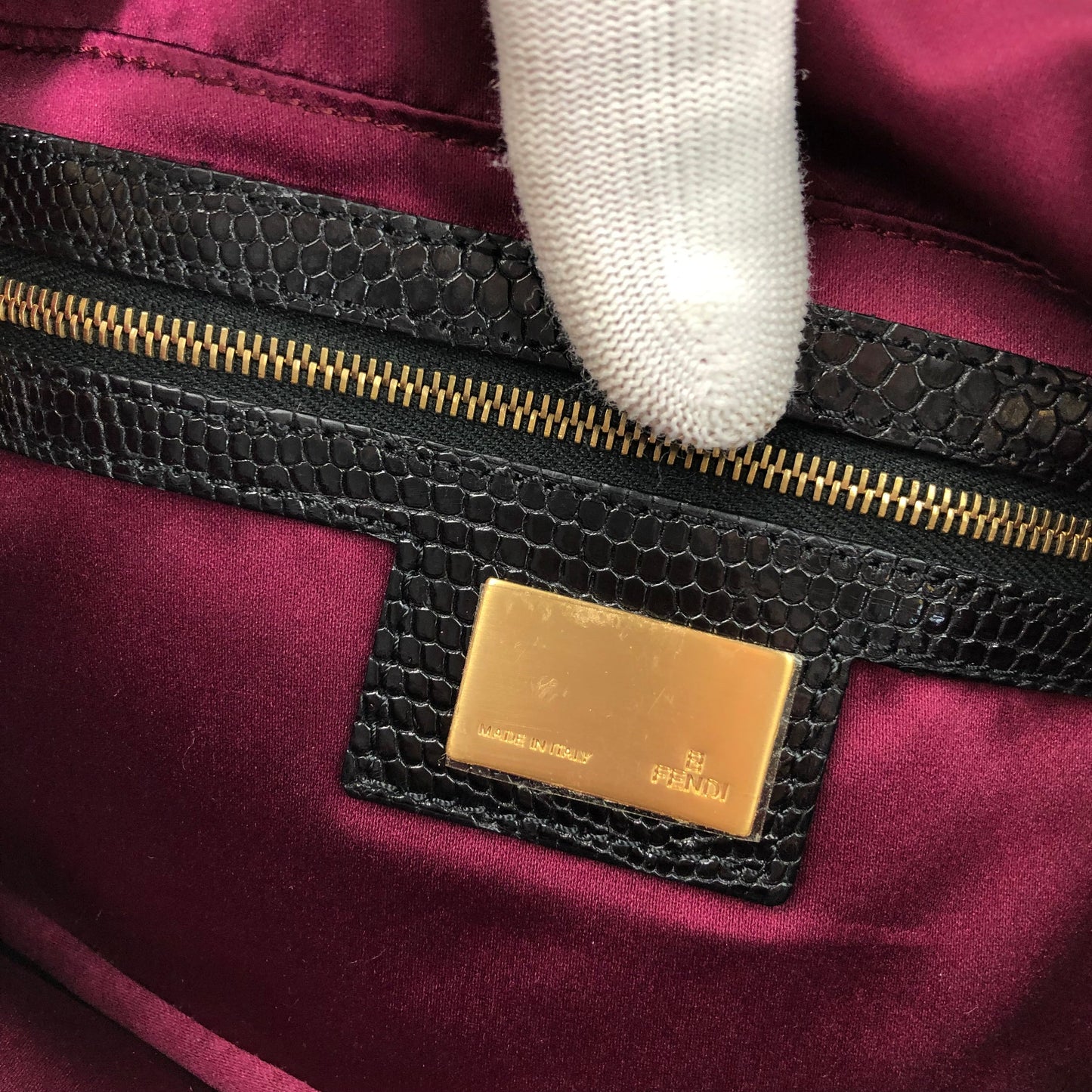 FENDI BEADED BAGUETTE BAG