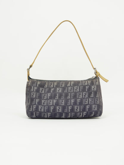 FENDI DENIM ZUCCA SHOULDER BAG