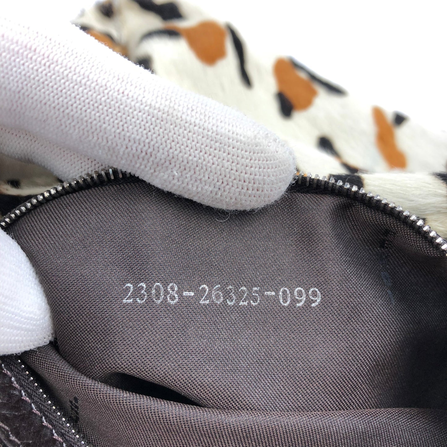 FENDI CALF HAIR MAMA BAGUETTE BAG