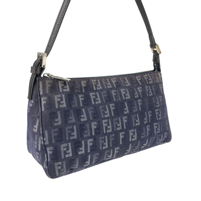 FENDI DENIM ZUCCA SHOULDER BAG