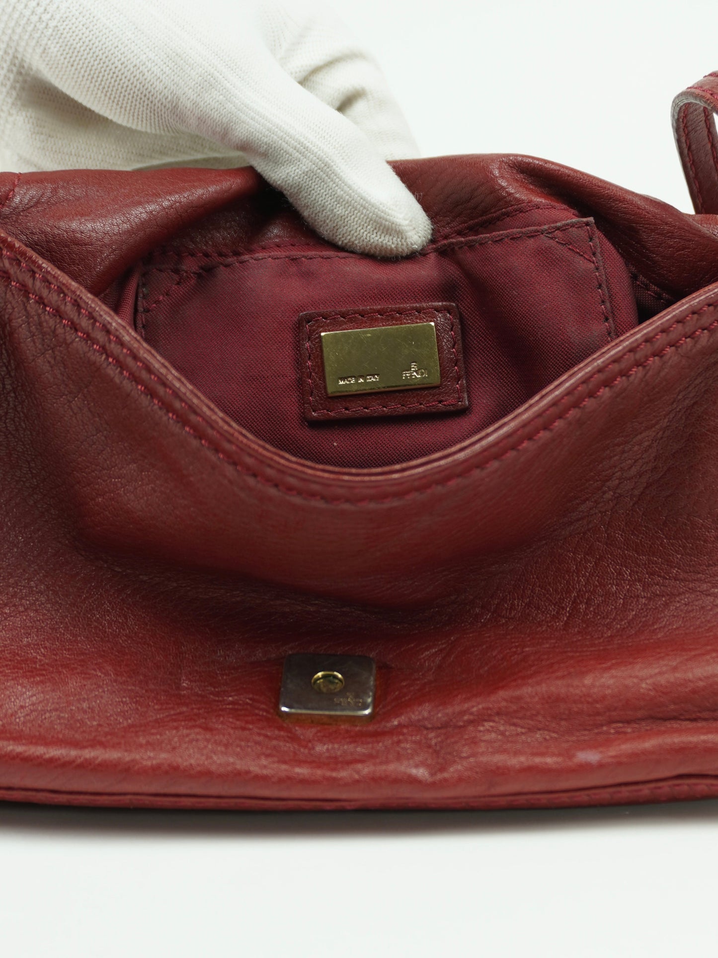 FENDI LEATHER BAGUETTE