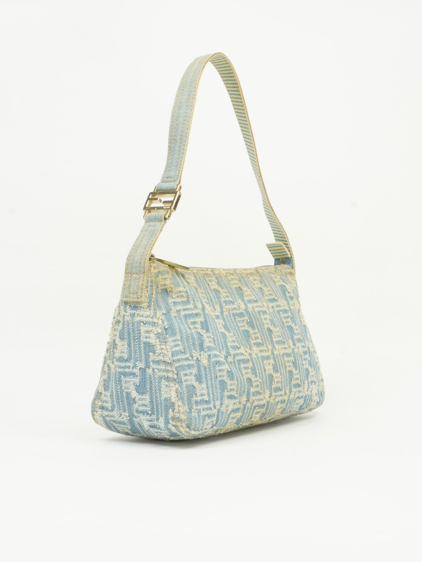 FENDI DENIM ZUCCA SHOULDER BAG